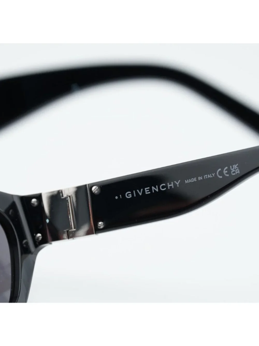 Givenchy GV4019IS 01A Sunglasses Black with Stones Cat Eye Frame, Grey Lenses